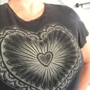 Denim & Supply Black Heart Tee